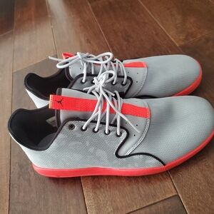 Nike Air Jordan Gray and Orange Sneakers Size 8 Mens Worn One Time Only